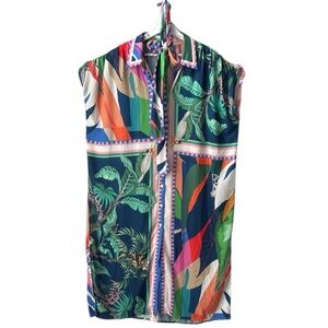 Julian Chang Belted Silky feeling Tunic Dress Size XL